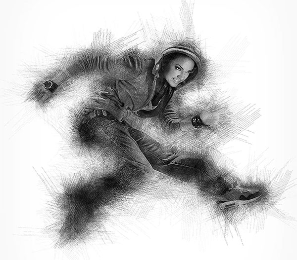Typography Scribble Sketch Photoshop Action