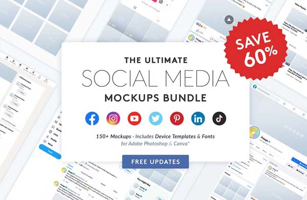 Ultimate Social Media Mockups Bundle