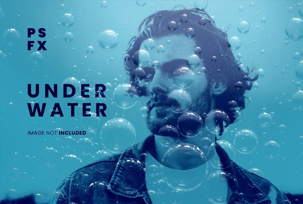 Underwater Photo Effect PSD Action