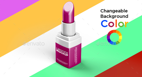 Unique Modern Lipstick Mockup