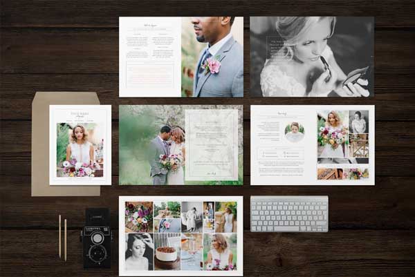 Unique Modern Wedding Photographer Magazine Templates