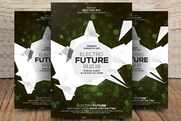 Future City Glow Flyer Template