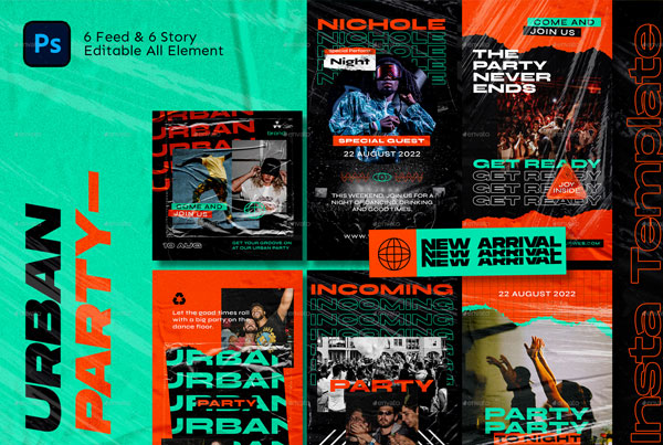 Urban Party Instagram Template