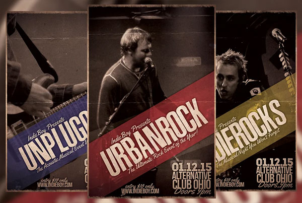 Urban Rock Party PSD Flyer