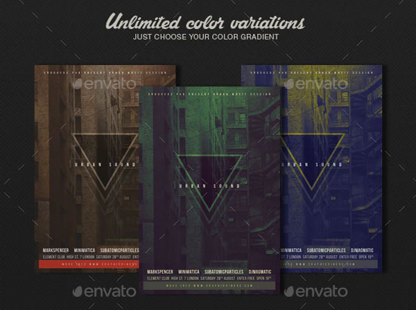 Urban Sound Party Flyer Artwork Template