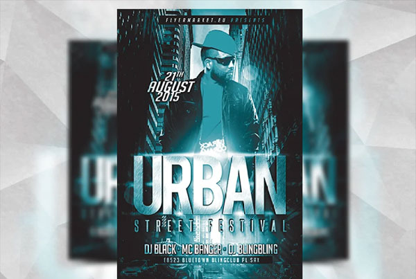 Urban Street Party PSD Flyer Template