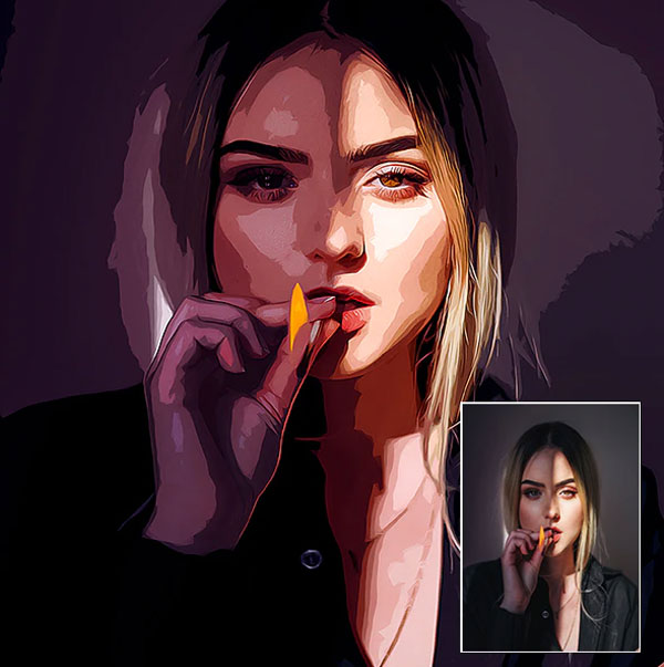 Vector Art PSD Action