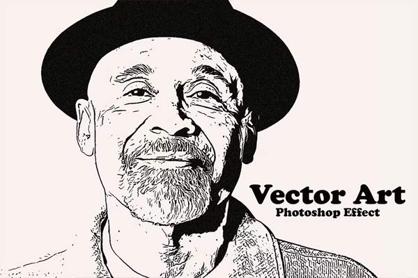 Vector Art Photoshop Effect Action Templates
