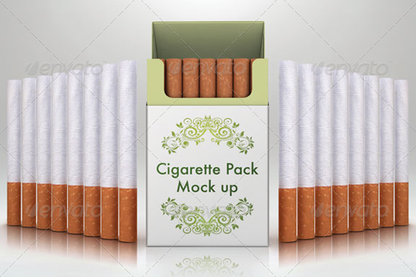 Vector Cigarettes Pack Mockup