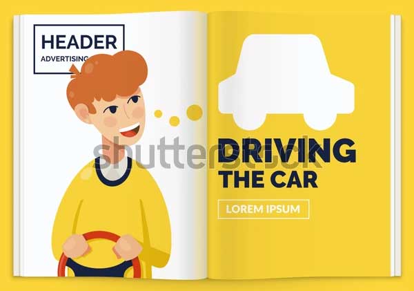 Vector Driving School Brochure Template