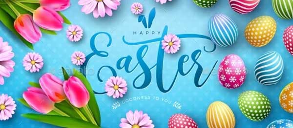 Vector Easter Background