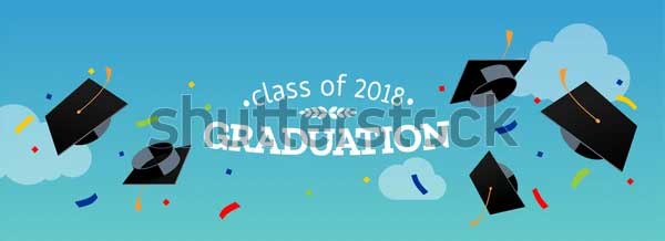 Vector Illustration Graduation Banner