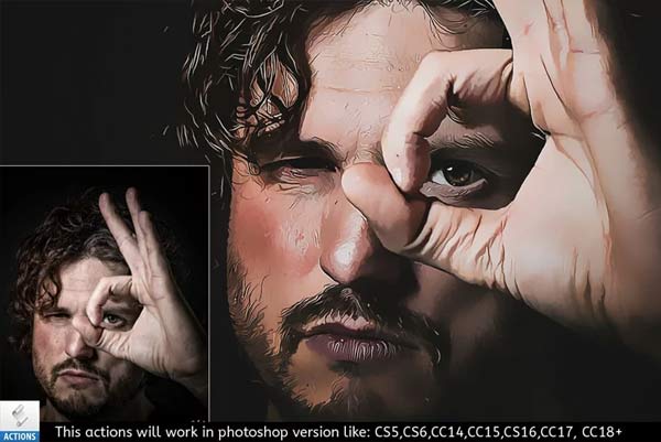 Vector Painting Actions Bundle Download