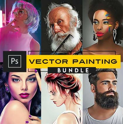 Vector Painting Photoshop Actions