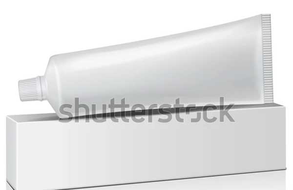 Vector Plastic Tube Mockup Template