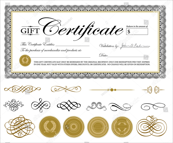 Vector Premium Certificate Template