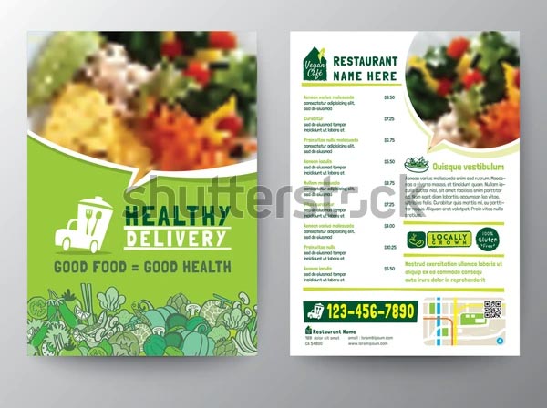 Vector Restaurant Flyer Template