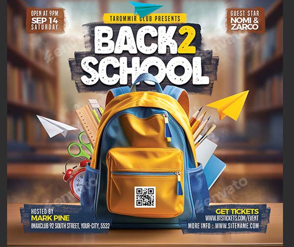 Vector School Flyer Templates Download
