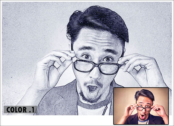 Vector Sketch PS Action