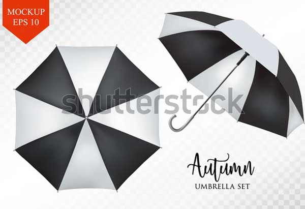 Vector Umbrella Mockup