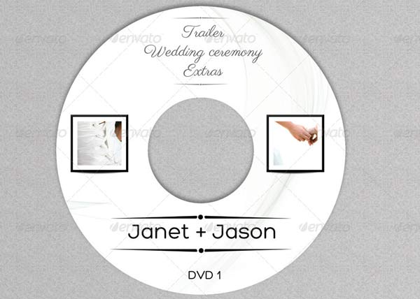 Vector Wedding DVD Cover Templates