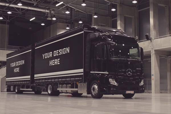 Vehicle Wrap Mockup Free