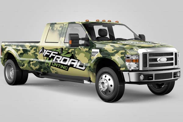 Vehicle Wrap Mockup Generator Template