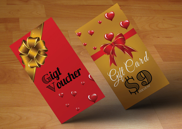 Vertical Business Gift Voucher Template