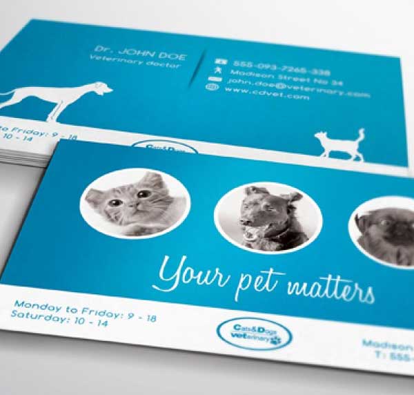 Veterinary Business Card Templates