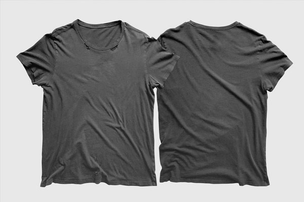 Vintage Distressed T-Shirt Mockup
