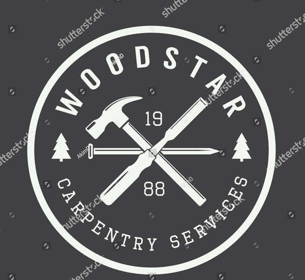 Vintage Carpentry and Mechanic Logo