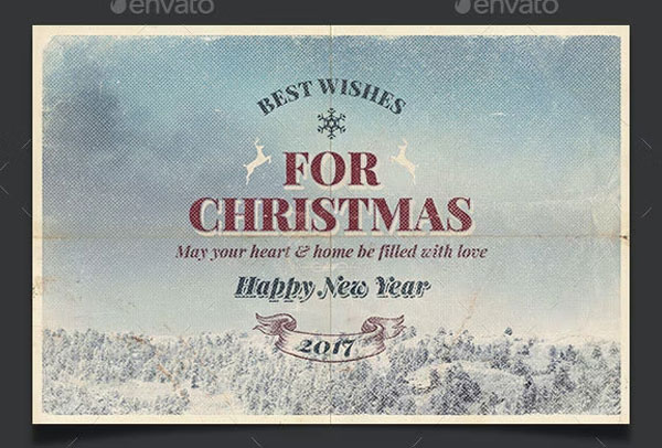 Vintage Christmas Card Background Bundle