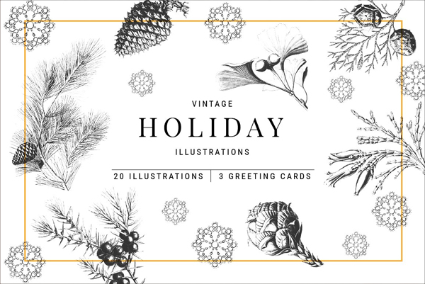 Vintage Christmas Illustration
