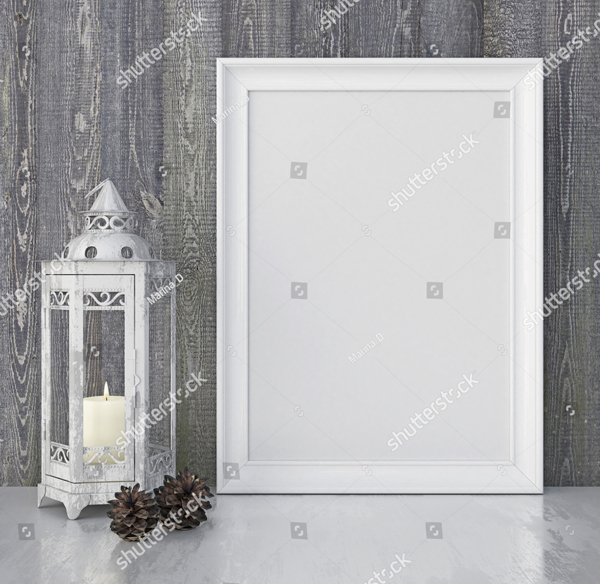 Vintage Christmas Poster Mock up