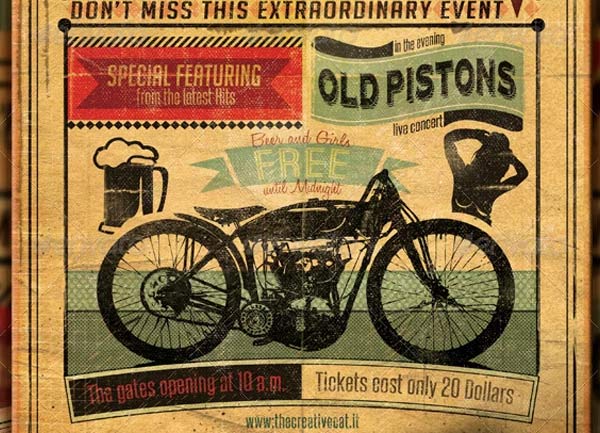 Vintage Car Show Flyer Download