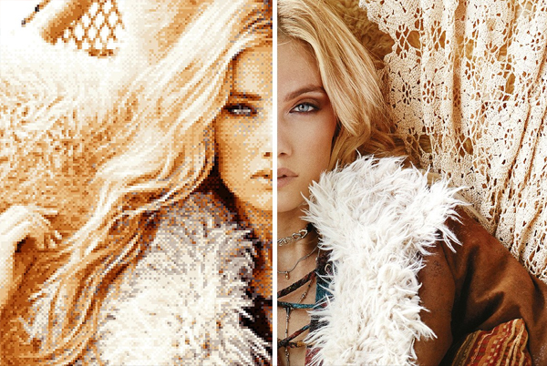 Vintage Pixel Art Photoshop Action