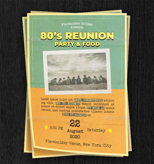 Vintage Retro Event Flyer Template