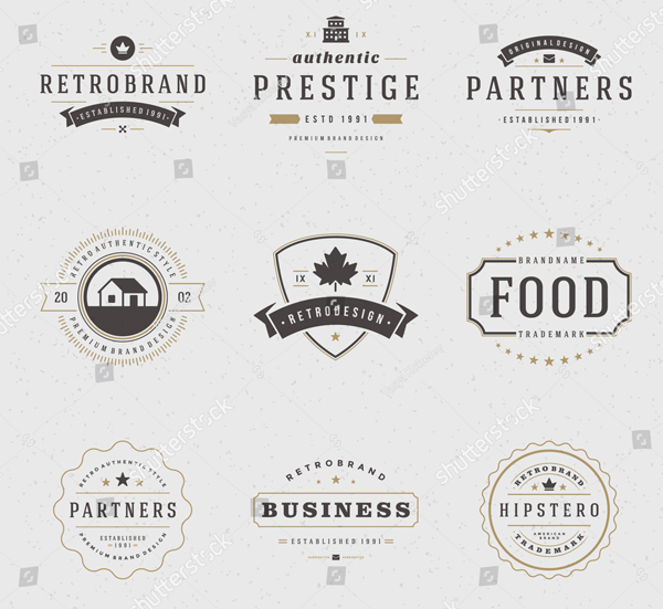 Vintage Branding Retro Logo Templates
