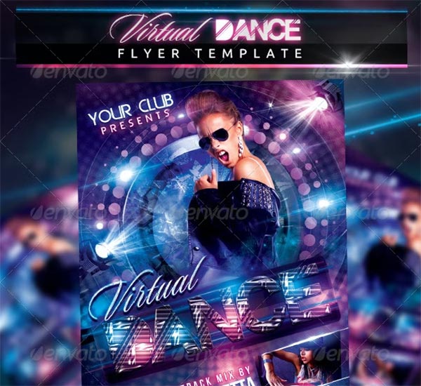 Virtual Dance Flyer Template