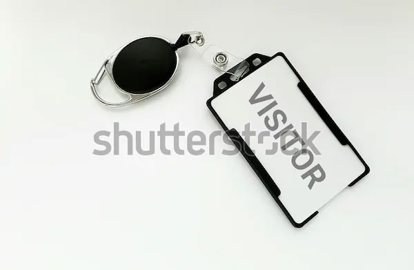 Visitor Id Card With Badge