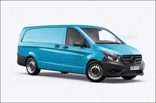 Vito Panel Van Mockup