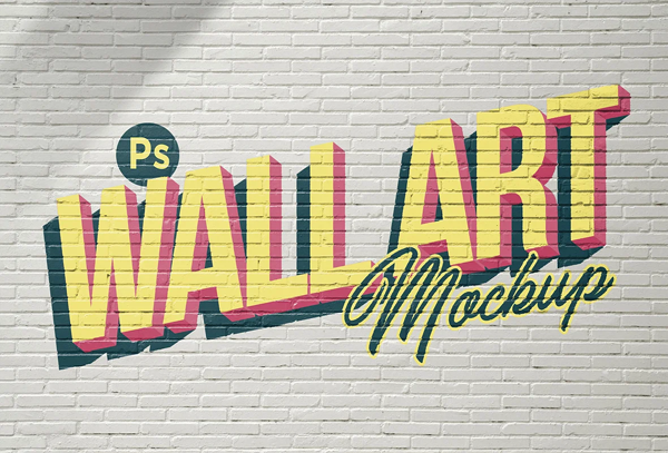 Wall Art Mockup for Photoshop