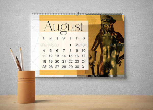 Wall Calendar Mockup Pack