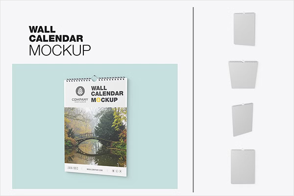 Wall Calendar PSD Mockup