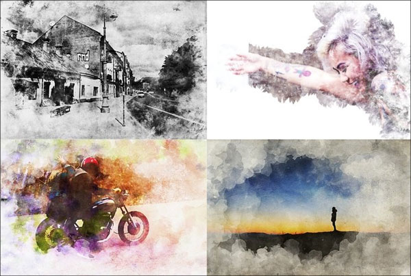 Water Color Paintero Photoshop Action