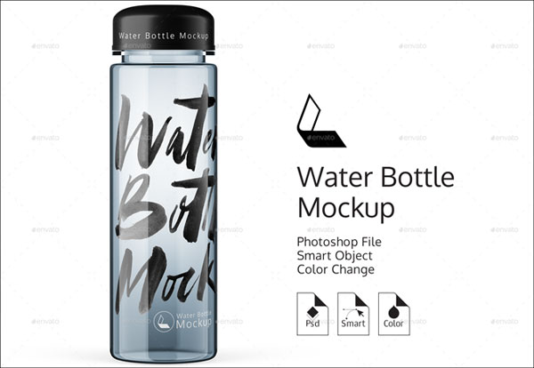 Water Bottle Mockup