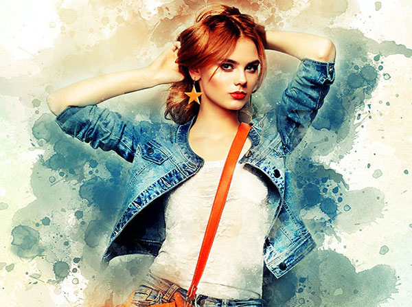 Watercolor Mixed Artistic Photoshop Action