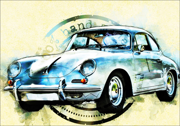 Watercolor Stamp Art Photoshop Action