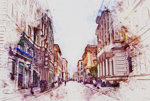 Watercolor Ink Art Action