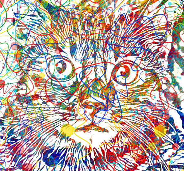 Watercolor Line Photoshop Action